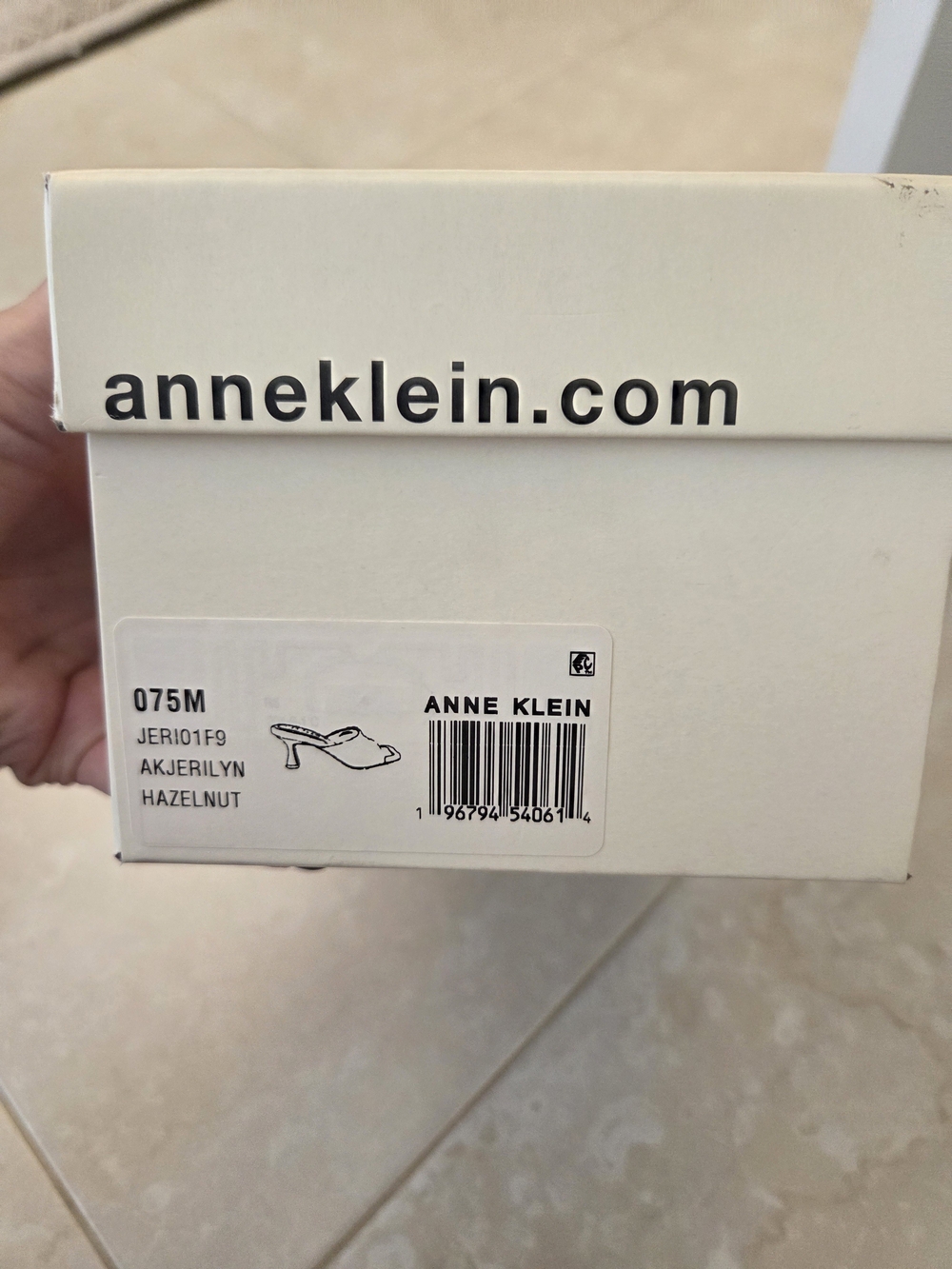 Anne Klein Jerilyn Women's Tan Hazelnut Suede Slide Sandals - Picture 5 of 6
